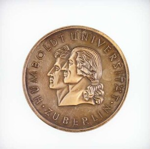 Medaille zum 200. Geburtstag der Gebrüder Wilhelm und Alexander von Humboldt