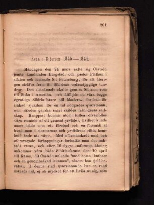 Resa i Sibirien 1845-1849.
