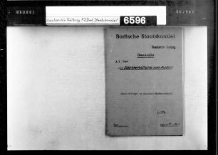 Staatsverträge des Landes Baden mit deutschen Nachbarstaaten