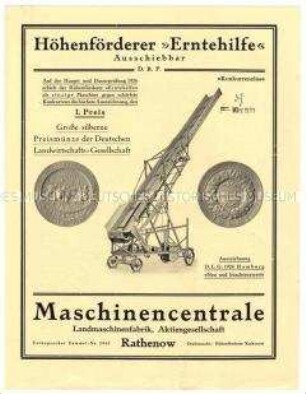 Höhenförderer "Erntehilfe"