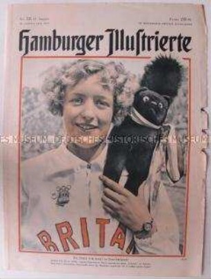 Wochenzeitschrift "Hamburger Illustrierte" zu den Olympischen Spielen in Berlin