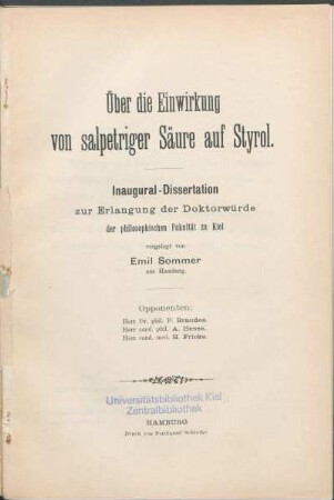 Über die Einwirkung von salpetriger Säure auf Styrol