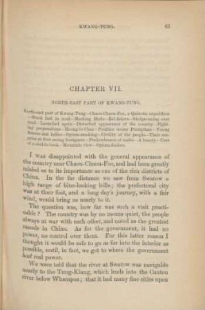 Chaptter VII. North-East part of Kwang-Tung