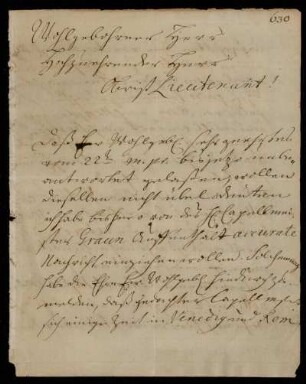 Brief von [...] von Gerresheim an Johann Friedrich von Uffenbach, Berlin, 15.11.1740