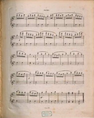 24 Rondinettos à quatre mains : pour le piano ; en 6 cahiers ; op. 775. 3,12. Air russe. - 5 S.
