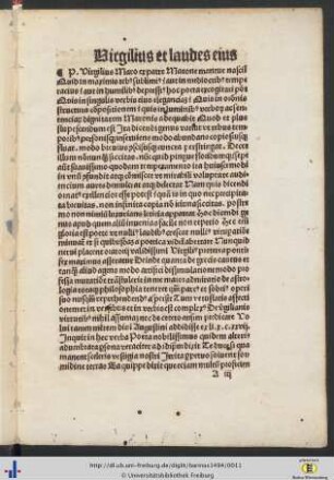 Virgilius et laudes eius.