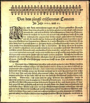 Von dem jüngst-erschienenen Cometen Im Jahr 1680. und 81.