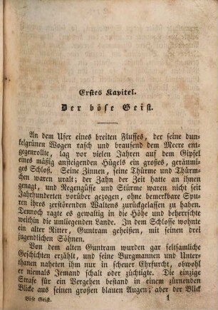 Der böse Geist : Eine Erzählung für die Jugend. Von Franz Hoffmann. Mit 4 Stahlstichen
