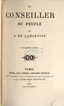 Le conseiller du peuple, 3