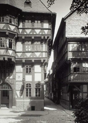Goslar : Goslar. Wohnhaus mit königlich-Preußischem Standesamt, Marktstraße 1/Ecke Münzgasse. Straßenfront