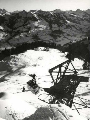 Die Hahnenkammbahn von Kitzbühel in Tirol