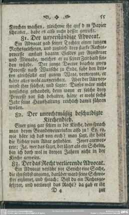 82. Der unrechtmäßig beschuldigte Kirchendieb