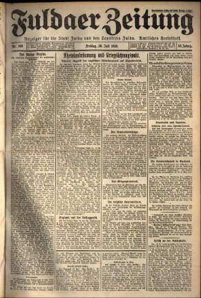 Ausgabe vom Freitag, den 20. Juli 1928.