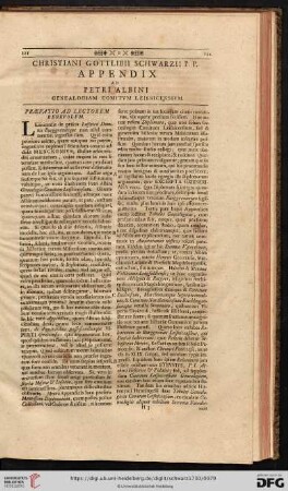 Praefatio ad lectorem benevolum