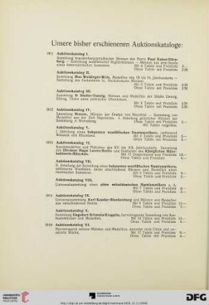 Unsere bisher erschienen Auktionskataloge