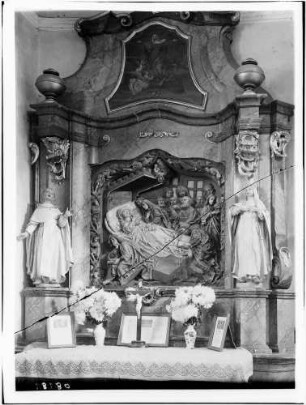 Hochsal Sankt Pelagius Kirche Seitenaltar Schrein Marien Tod (14/15 Jahrhundert)