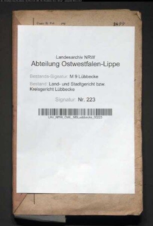 Erblasser: Brinkmann, Anna Marie Louise Henriette, geb. Brinkmann: