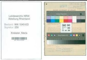 Entnazifizierung Maria Krekeler , geb. 05.11.1911 (Diplomhandelslehrerin)