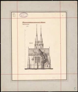 Kirche für die Nicolai-Vorstadtgemeinde, Bielefeld: Choransicht 1:200