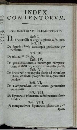 Index Contentorum.