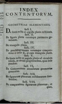 Index Contentorum.