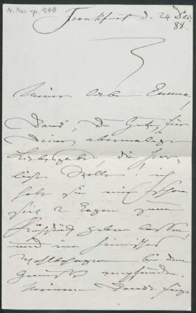 Brief an Emma Preusser : 24.12.1888