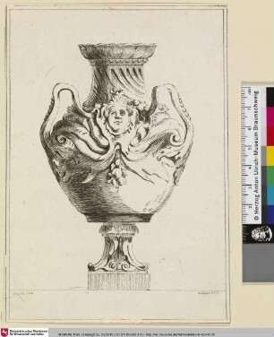 [Henkelvase mit Groteske]