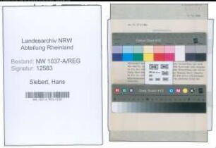 Entnazifizierung Hans Siebert , geb. 00.00.0000 (Assessor)