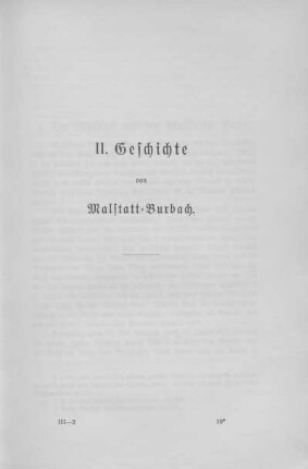 II. Geschichte von Malstatt-Burbach.