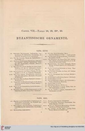 Capitel VII: Byzantinische Ornamente