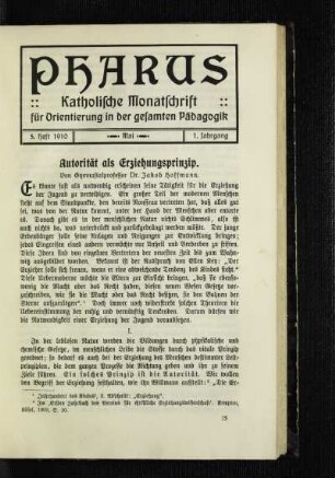 Autorität als Erziehungsprinzip