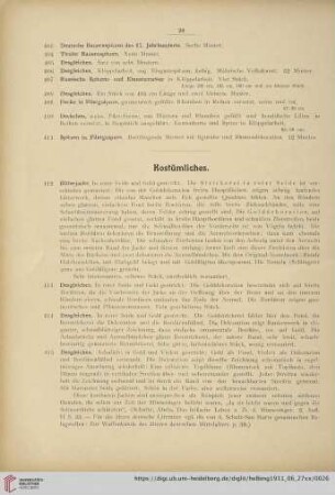 Kostümliches (Nr. 412-437)
