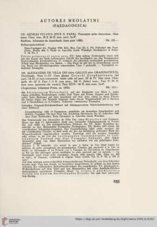 Autores Neolatini (Paedagogica) (No. 159 - 196)