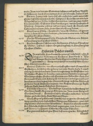 Historien Bücher teutsch.