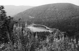Vogesen: Lac Blanchemer von oben