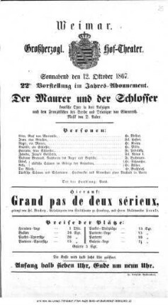 Grand pas de deux sérieux