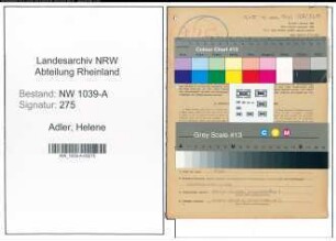 Entnazifizierung Helene Adler , geb. 14.03.1922 (Dolmetscherin)