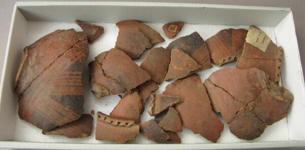 Fragments of a clay pot