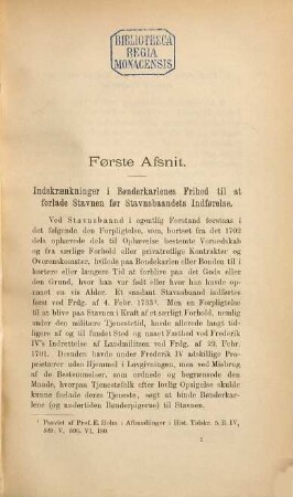 Aktstykker til Oplysning om Stavnsbaandels Historie, udgivne ved J. A. Fridericia, af Selskabet for Udgivelse af Kilder til Dansk Historie