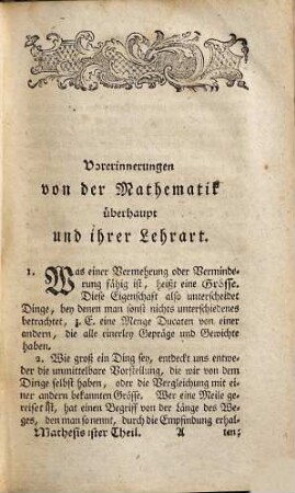 Anfangsgründe der Arithmetik, Geometrie, ebenen und sphärischen Trigonometrie und Perspectiv