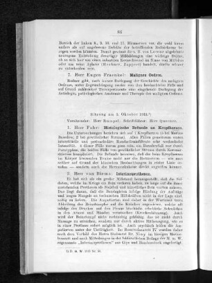 Sitzung am 5. Oktober 1915.