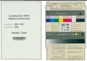 Entnazifizierung Clara Kessler, geb. 25.07.1902 ()