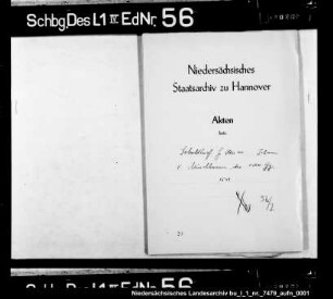 Schuldensachen des Johann von Münchhausen
