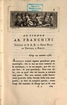 Opere Del Conte Algarotti, 9. Lettere Varie ; Parte Prima