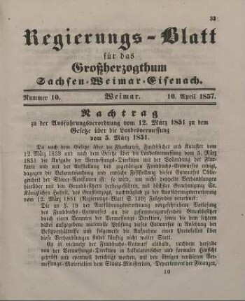 Nr. 10 : 10. April 1857