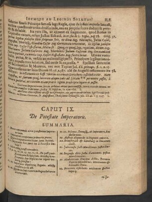 Caput IX. De Potestate Imperatoris