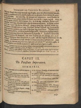Caput IX. De Potestate Imperatoris