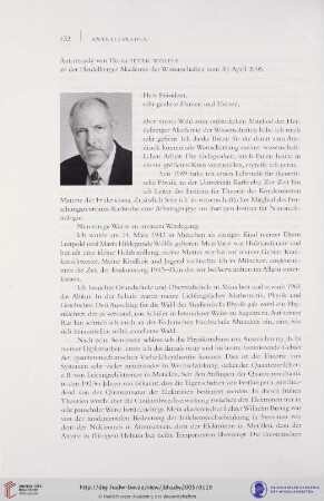 Antrittsrede vom 30. April 2005