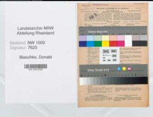 Entnazifizierung Donald Blaschke, geb. 21.05.1922 (Postbeamter)