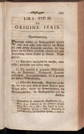 Lib. I. Tit. II. De Origine Ivris.